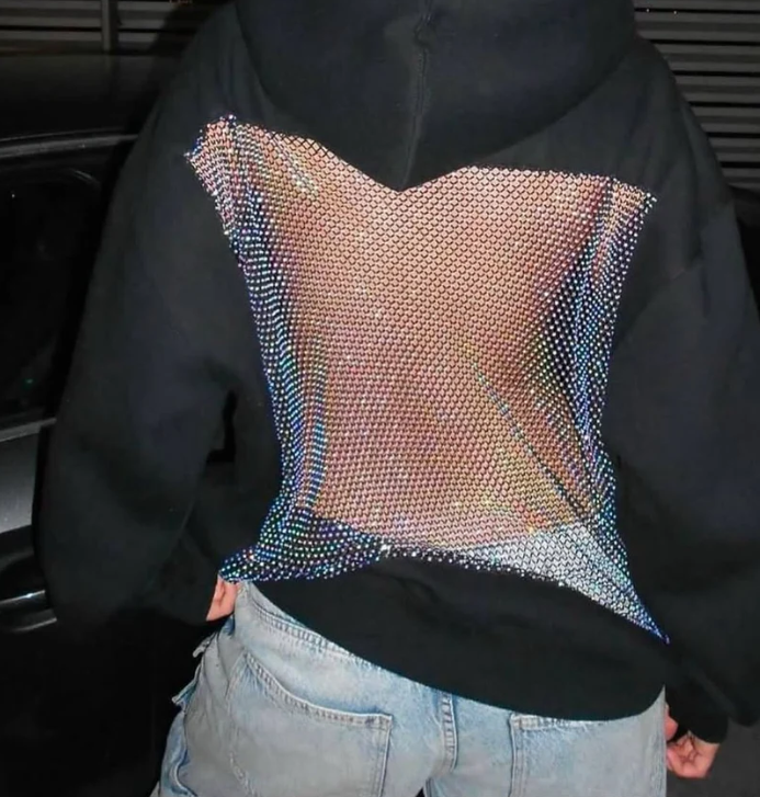 Sweat à capuche en maille stylé avec dos nu – 🎄 Offre exclusive de Noël 