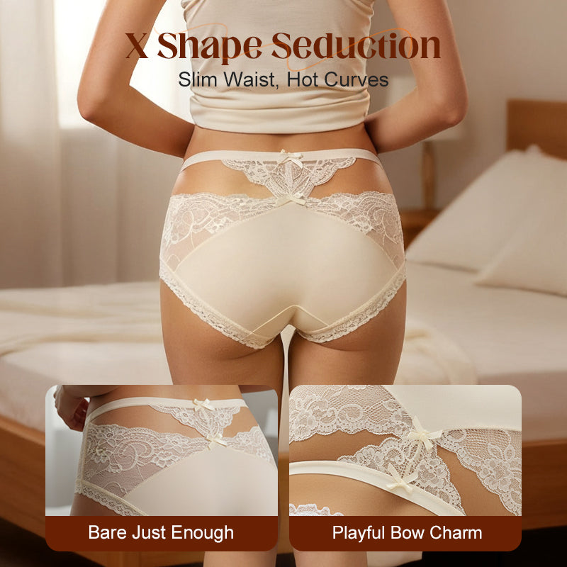 ⌛ Plus que 3 jours ! 50 % de réduction sur tout ! ⏰ Culottes taille mi-haute en dentelle douce pour femmes 