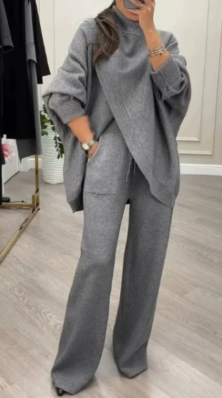 🔥Méga offre du Black Friday ! – 50 % de réduction !🔥Ensemble pull et pantalon oversize pour femme 