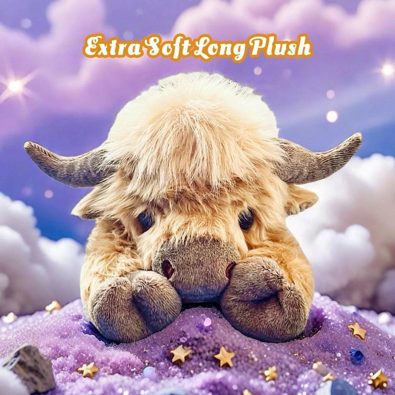 🥳 Mega-rea 60% DE RÉDUCTION 🎁Söt Tecknad Highland Cow Gosedjur🔥