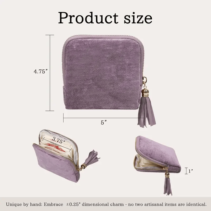 (Neuheiten) Kuschelwohl™ Reise-Schmucketui mit Reißverschluss & Fächern – Kompakter Organizer – 🎄 Neue Farben & Weihnachts-Sale