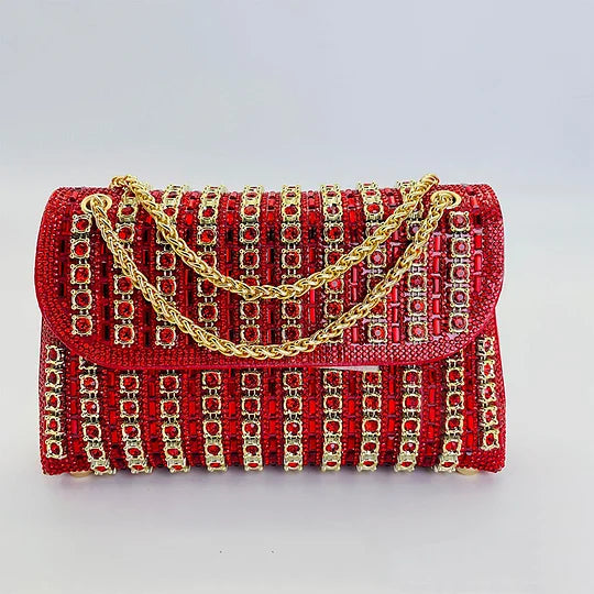 (Neuheiten) Kuschelwohl™ Leichte Kristall-Clutch (Multicolor) – Funkelnde Abendtasche – 🎄 Neue Farben & Weihnachts-Sale