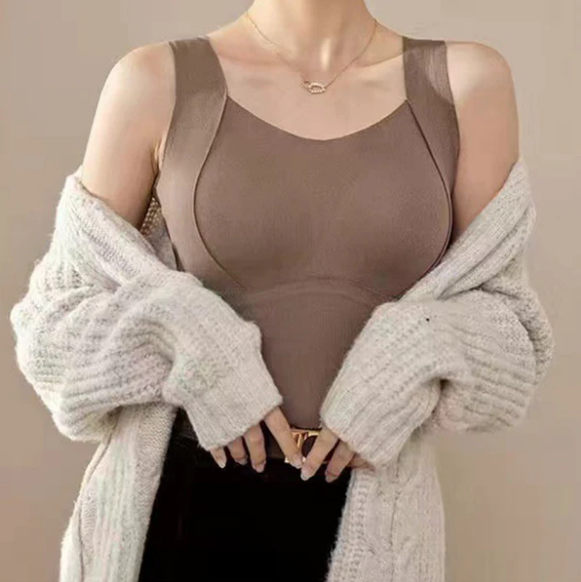 🎁Soldes saisonnières - 50 % de réduction🌸 Débardeurs thermiques femme avec soutien-gorge intégré