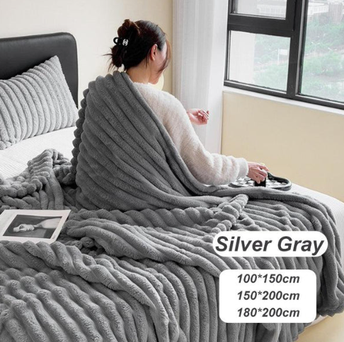 🌙 Ultraweiche Thermo-Flanell-Kuscheldecke – hautfreundlich, atmungsaktiv & extra warm ❄️🛏️