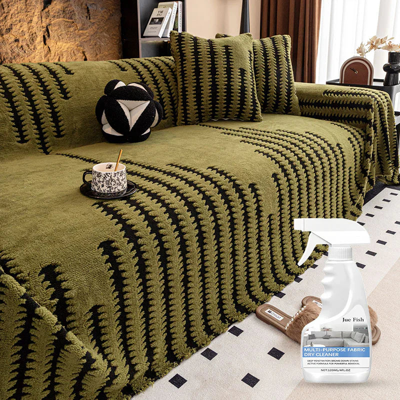 🛋️ 50% RABATT 2026! ✨ Plüsch Sofaüberwurf - Extra Dicke & Rutschfeste Decke mit Elastischen Kanten für Herbst und Winter 🍂❄️