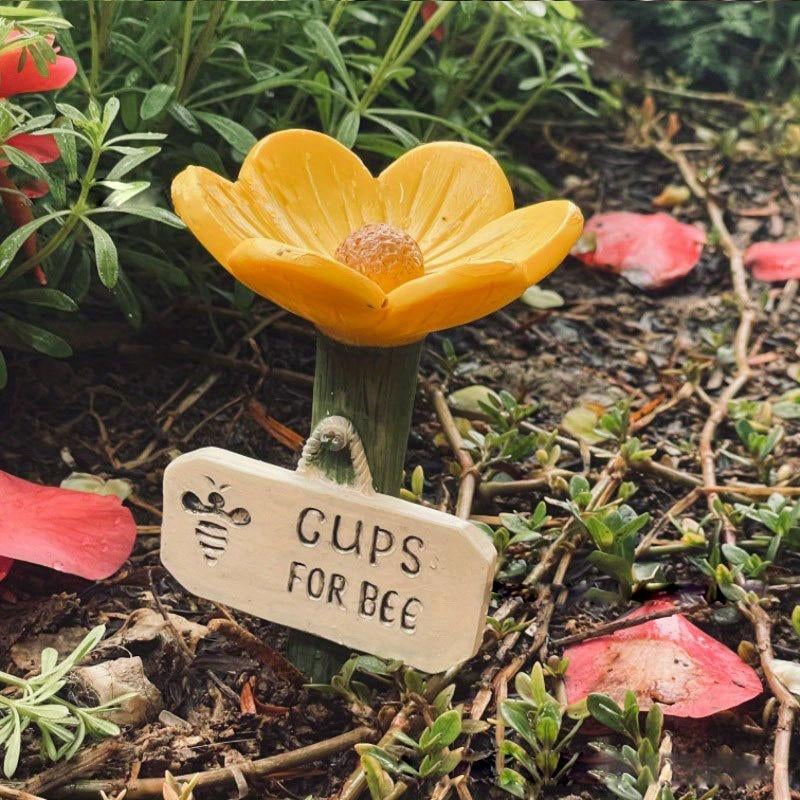 🌸Blütenförmige Keramik-Tränke für Bienen🐝💧