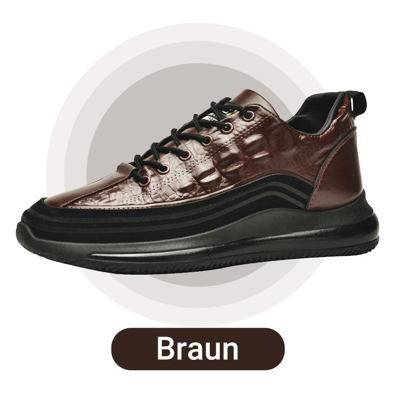 【HEUTIGE 57 % RABATT】Slip-On-Sneaker für Herren aus Mikrofaser-Leder