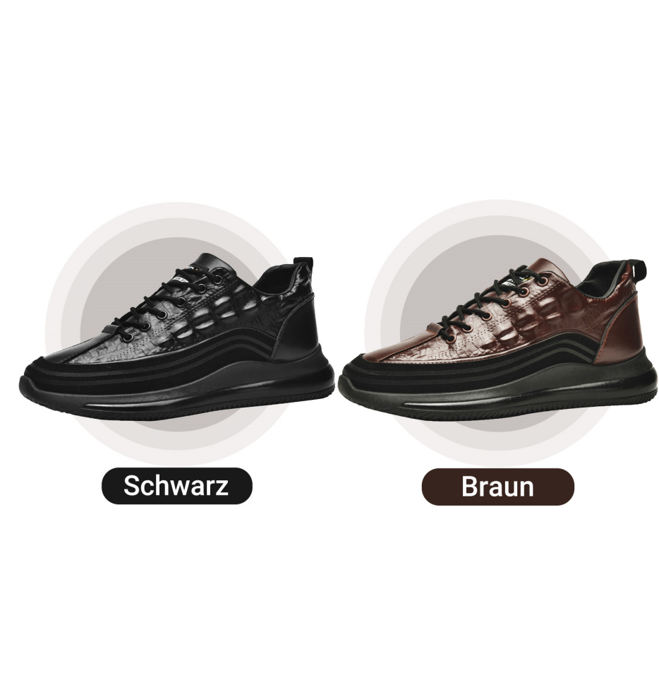 【HEUTIGE 57 % RABATT】Slip-On-Sneaker für Herren aus Mikrofaser-Leder