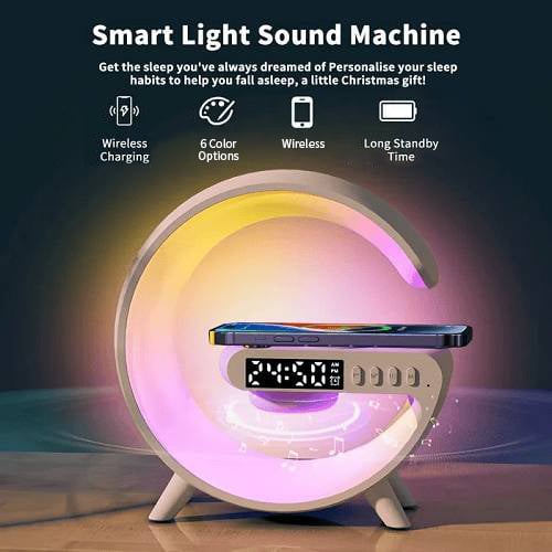 🎁Last Day Sale 49% OFF🔥Kuschelwohl Multifunktionaler Bluetooth-Lautsprecher – Farbwechsel, kabelloses Laden & Wecker, jetzt im Weihnachtsrabatt 🎄
