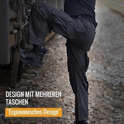 Pantalon tactique imperméable surdimensionné pour homme, idéal pour les activités de plein air (IX7/IX9) 