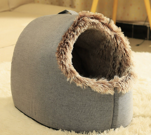 💥 Offre spéciale 🐾 Lit grotte chaud pour animaux de compagnie en hiver