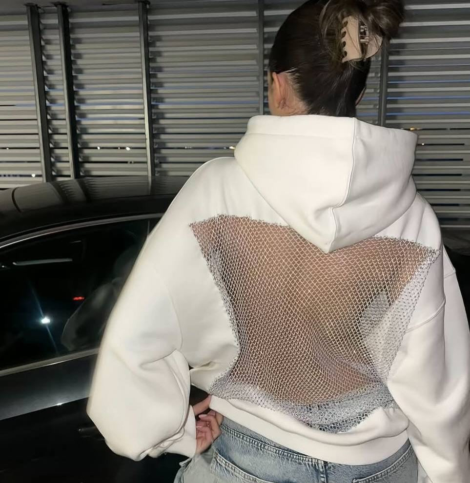 Sweat à capuche en cristal de Reney 