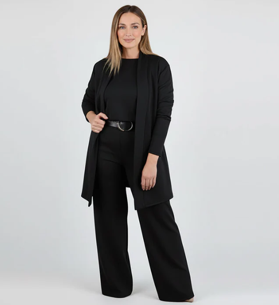 👗 Ensemble business confortable pour femme – Élégant et confortable ensemble 3 pièces composé d'un pantalon et d'un cardigan pour un look citadin parfait 🌟