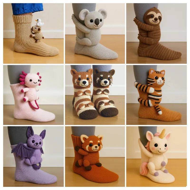 🔥 Zeitlich begrenztes Angebot: 49 % Rabatt 🦥 3D-Tiersocken 🧦