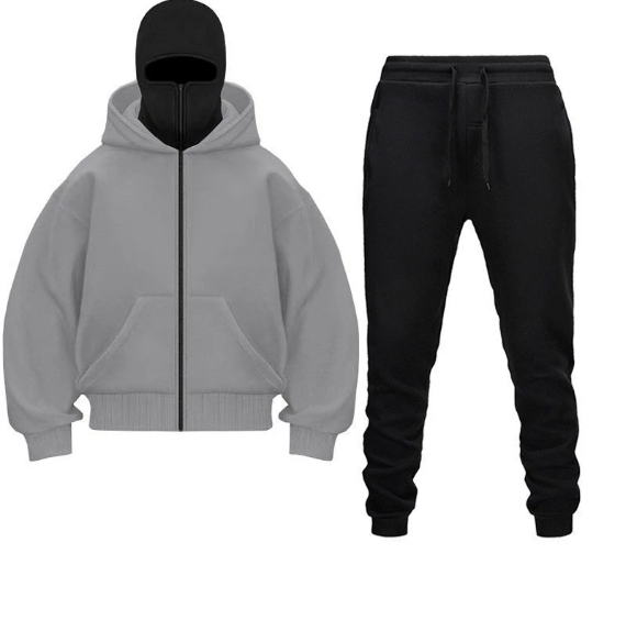 NINJA-KAPUZENPULLOVER MIT STURMHAUBE