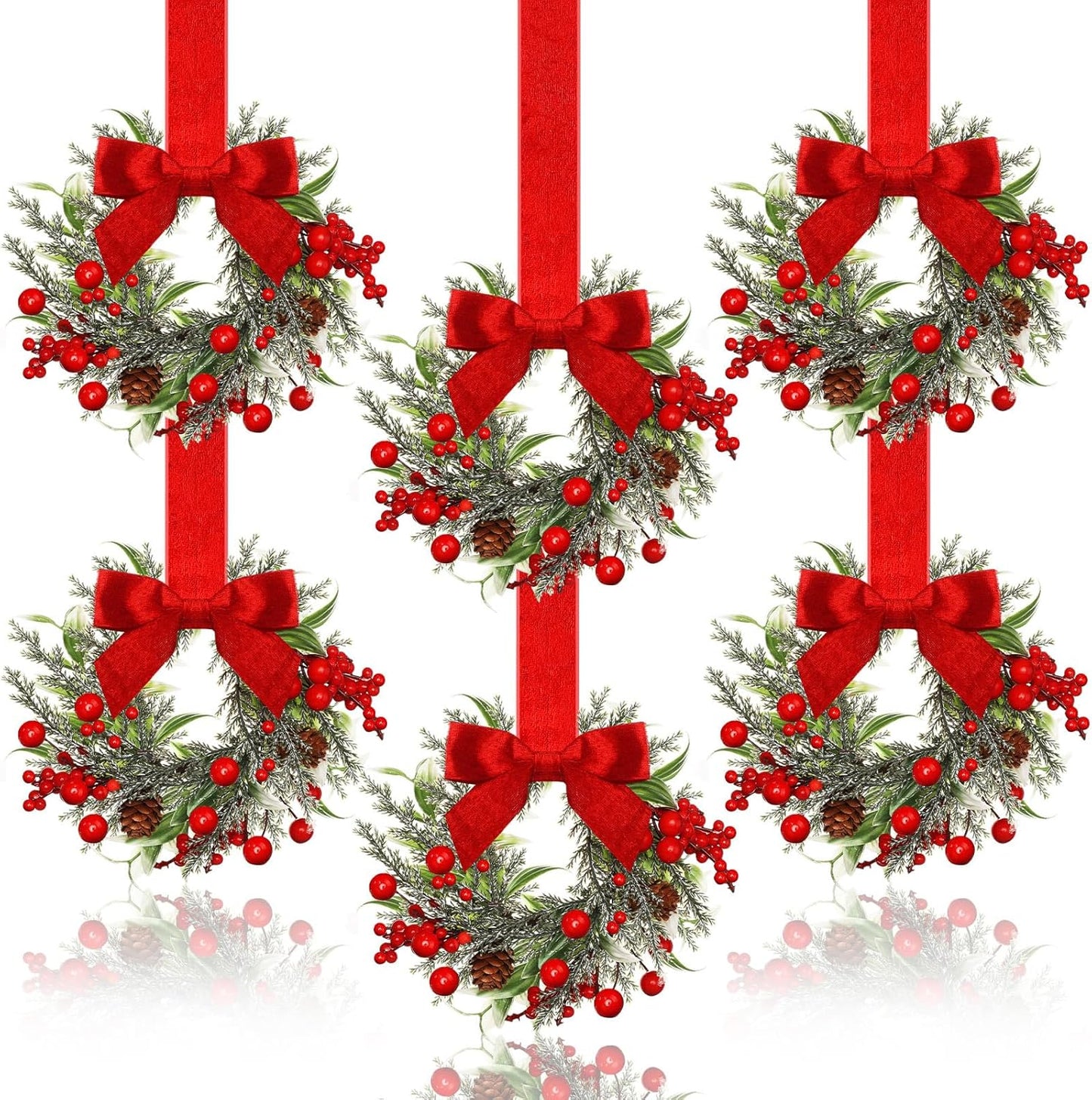🔥Christmas Early Discount 49% Off✨Christmas Mini Window Wreaths,4.52inch/20.8inch