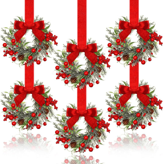 🔥Christmas Early Discount 49% Off✨Christmas Mini Window Wreaths,4.52inch/20.8inch