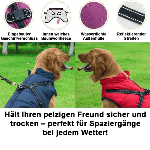 🐶Neujahrsverkauf 55% Rabatt🐾Wasserdichter Warmer Multifunktionaler Hundemantel