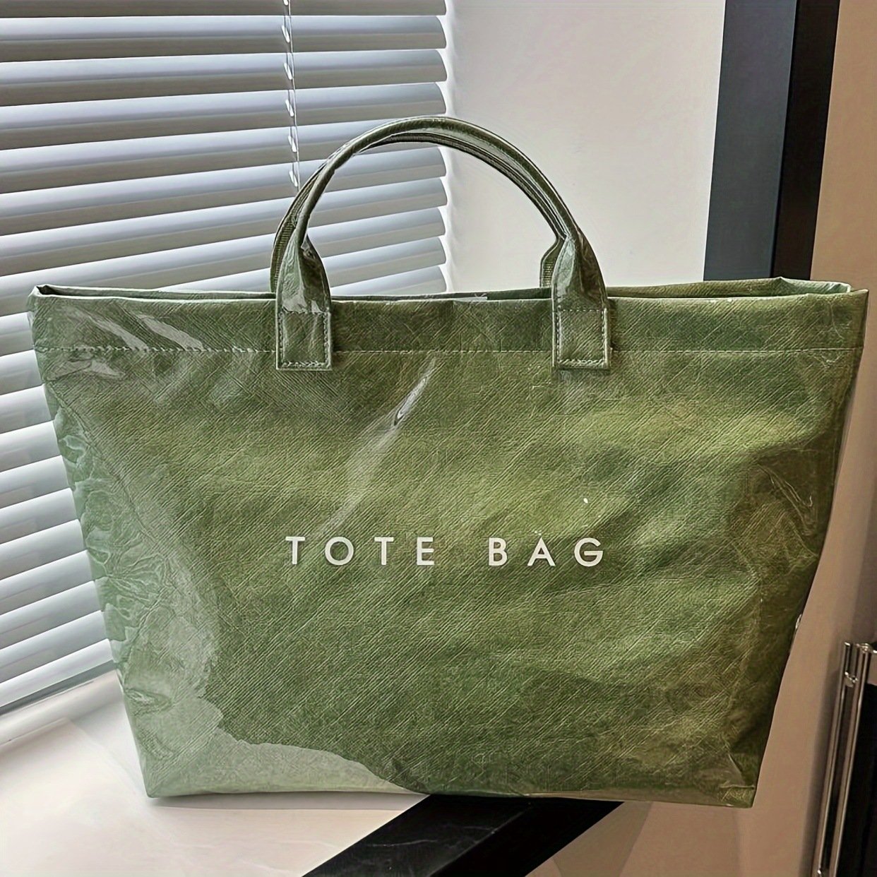 👜 Sac fourre-tout Cozy™ Designer avec imprimé lettres (Vente directe) – 👜 Accessoire tendance – 🎄 Remise immédiate pendant les soldes de Noël