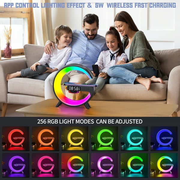 🎁Last Day Sale 49% OFF🔥Kuschelwohl Multifunktionaler Bluetooth-Lautsprecher – Farbwechsel, kabelloses Laden & Wecker, jetzt im Weihnachtsrabatt 🎄
