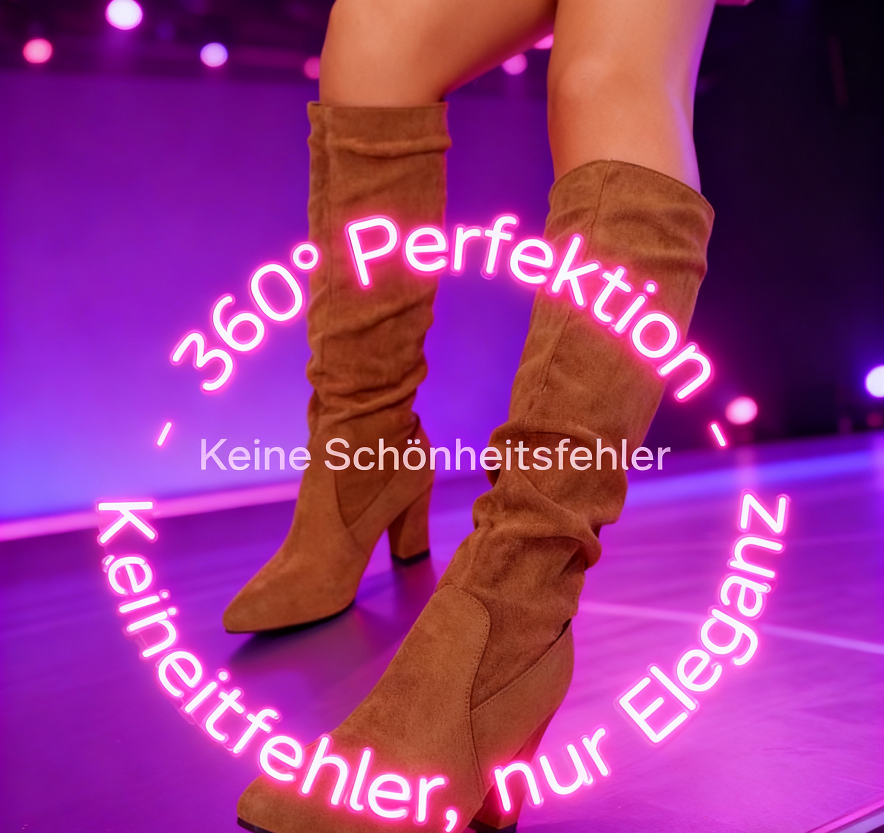 Stylische einfarbige High Heel Stiefel für Damen