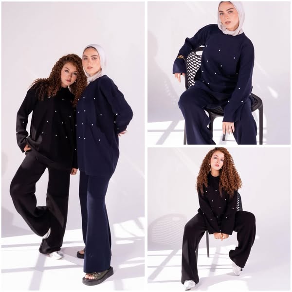 Kuschelwohl Oversize Pullover Set – Bequem, stilvoll und aus weichem Stoff! ✨🖤