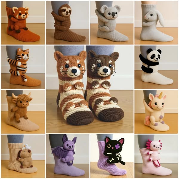 🔥 Zeitlich begrenztes Angebot: 49 % Rabatt 🦥 3D-Tiersocken 🧦