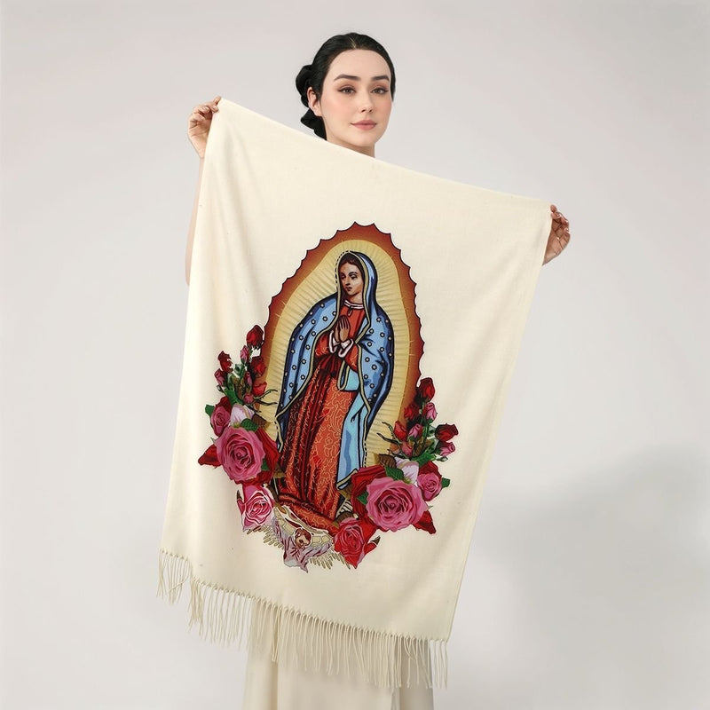 🎄Écharpe Grâce Céleste – Élégance divine et chaleur spirituelle 💫🧣