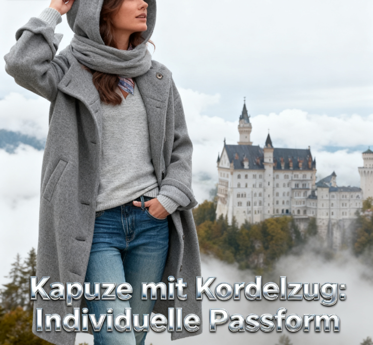 Kuschelwohl Wollmantel mit Kapuze – Stilvoll und winddicht, perfekt für kalte Tage! ❄️🧥
