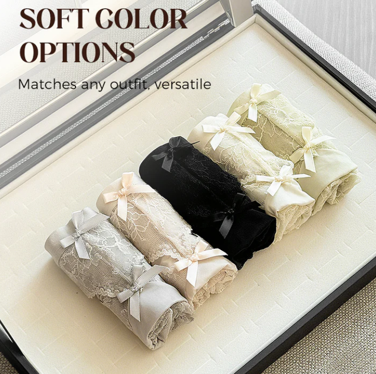 📢📢 Flash Sale⚡: Endet in 3 Stunden!⏰⏰ Weiche Spitzen-Slips für Damen mit mittlerer Leibhöhe