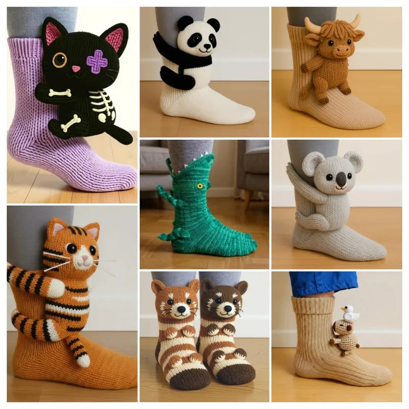 🔥 Zeitlich begrenztes Angebot: 49 % Rabatt 🦥 3D-Tiersocken 🧦