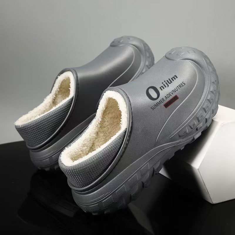 Kuschelwohl® Premium Herren-Winterpantoffeln – Wasserdicht, Tierfreundlich & Echte Wolle | 🎄 Großer Weihnachts-Sale