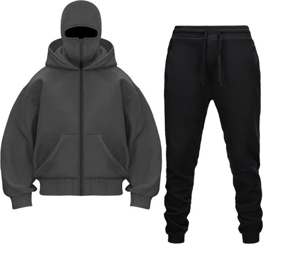 NINJA-KAPUZENPULLOVER MIT STURMHAUBE