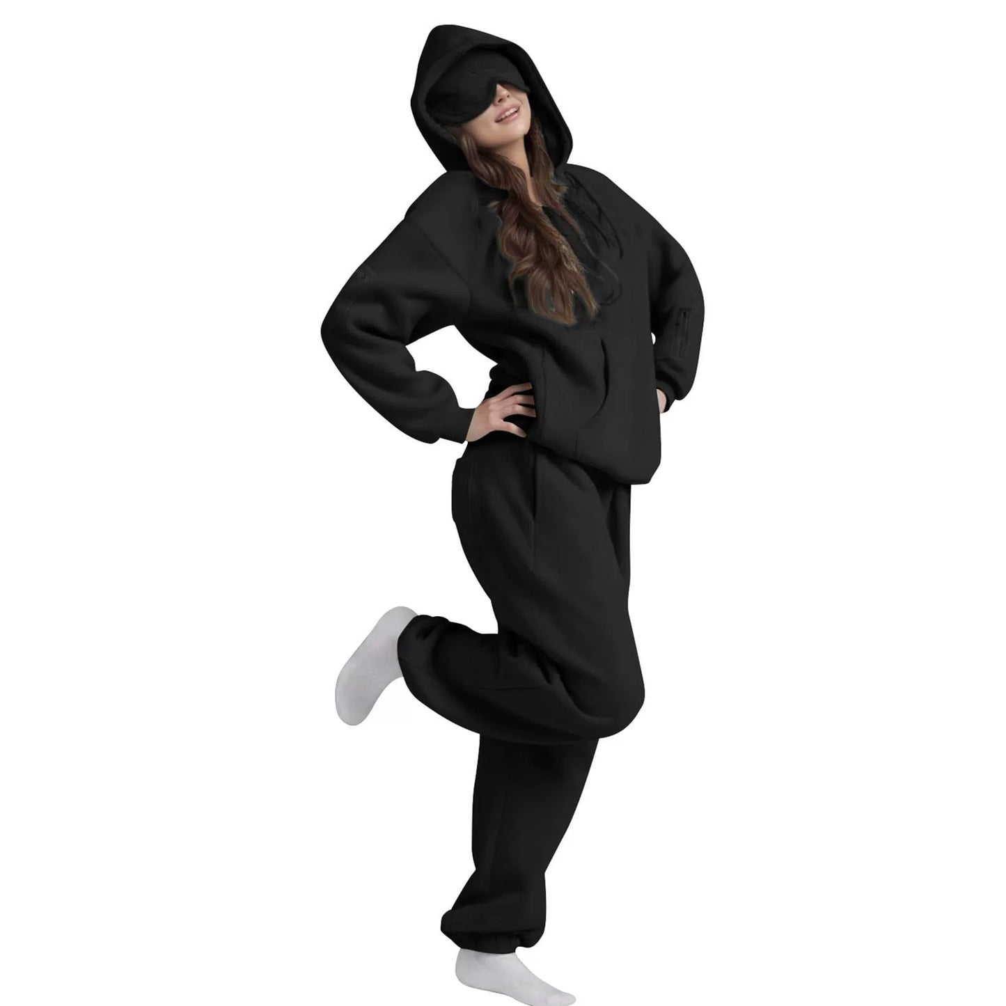 Kuschelwohl Airplane Mode Zip Hoodie – Reise-Hoodie zum Abschalten | Rabatt verfügbar ✈️