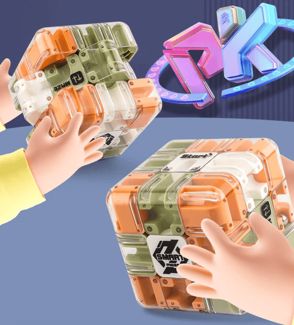 🎁🎄Cube Labyrinthe 3D – Jeu de puzzle intelligent pour enfants et adultes | Vente de Noël : jusqu’à 40 % de réduction !
