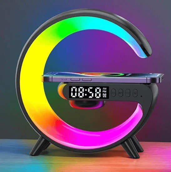 🎁Last Day Sale 49% OFF🔥Kuschelwohl Multifunktionaler Bluetooth-Lautsprecher – Farbwechsel, kabelloses Laden & Wecker, jetzt im Weihnachtsrabatt 🎄