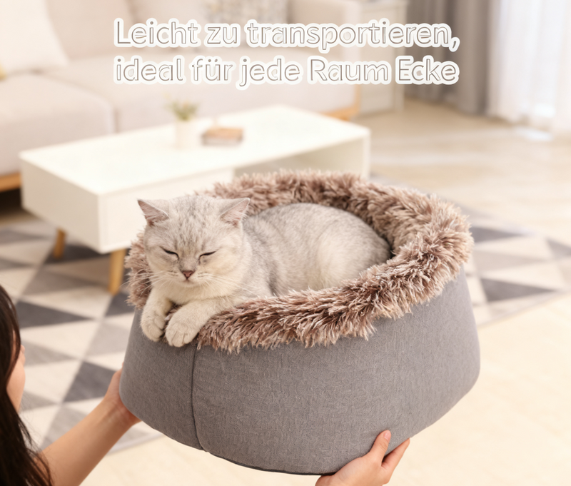 💥 Offre spéciale 🐾 Lit grotte chaud pour animaux de compagnie en hiver