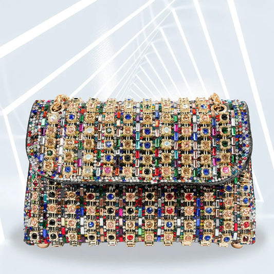 (Neuheiten) Kuschelwohl™ Leichte Kristall-Clutch (Multicolor) – Funkelnde Abendtasche – 🎄 Neue Farben & Weihnachts-Sale