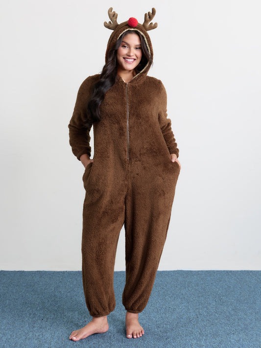 Combinaison ultra douce à capuche motif renne – 🎄 Nouvelles couleurs et soldes de Noël 