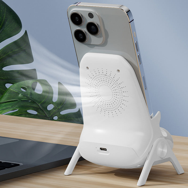 📱 50 % DE RÉDUCTION ! ✨ Support sans fil multifonctionnel avec charge rapide - Orientable à 360° avec écran LCD pour le bureau et les voyages 🚗💻