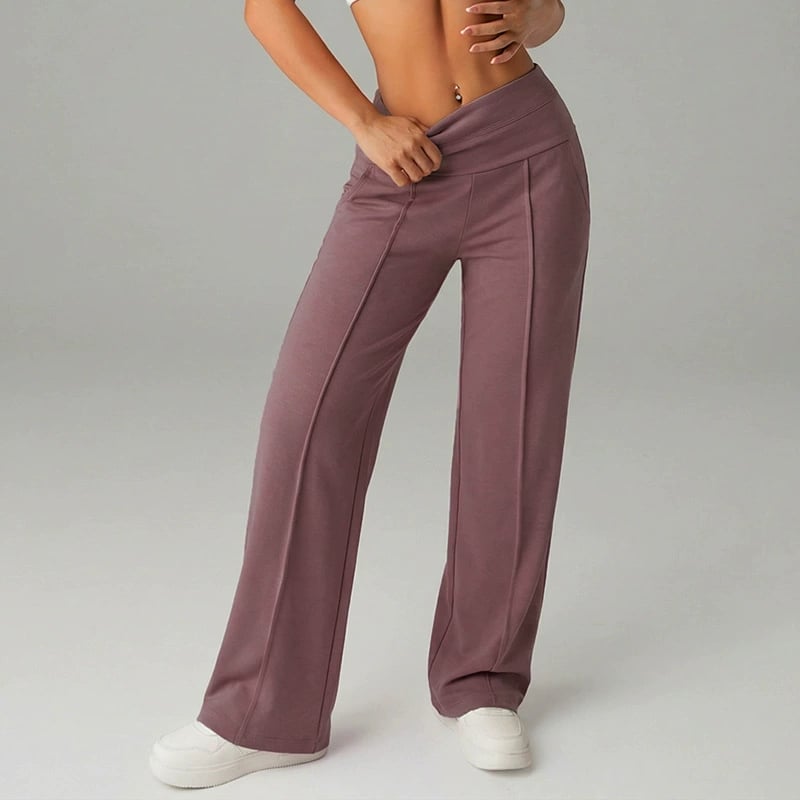 💕Einfache, locker sitzende Damenhose mit geradem Bein