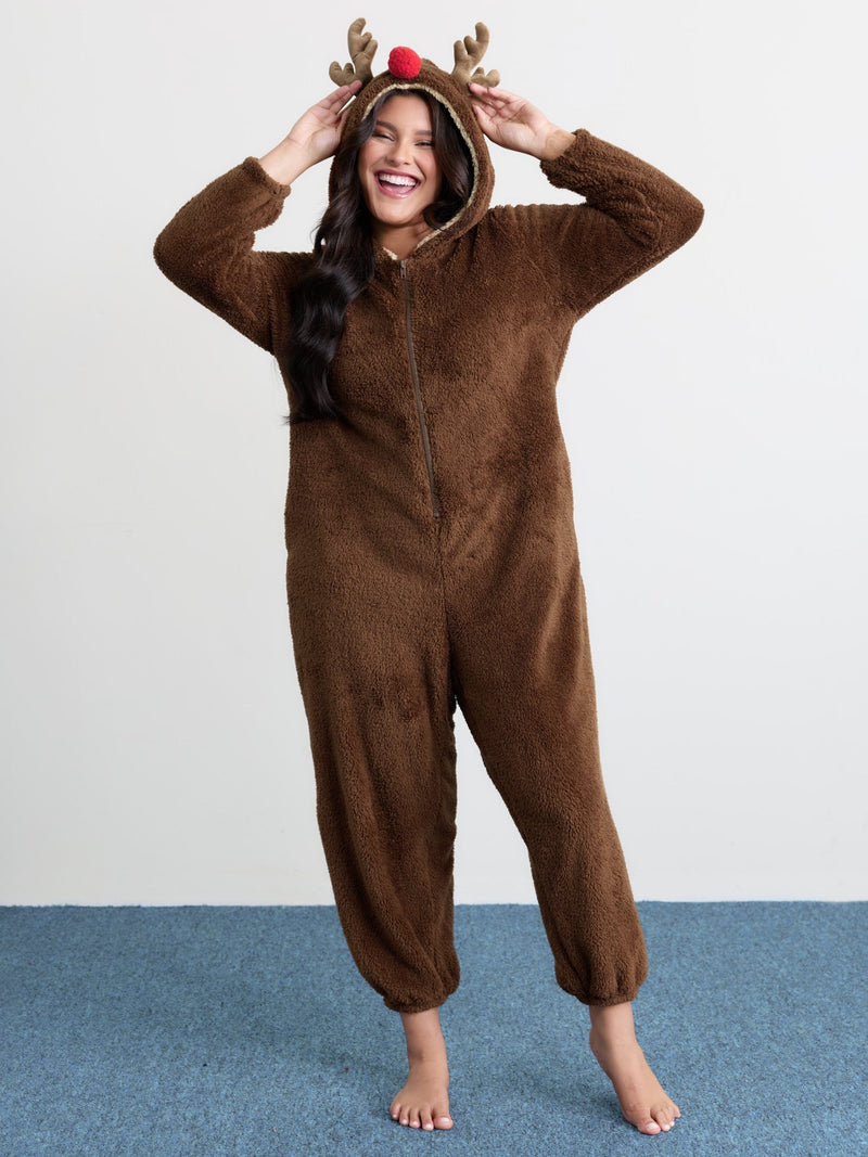 Combinaison ultra douce à capuche motif renne – 🎄 Nouvelles couleurs et soldes de Noël 
