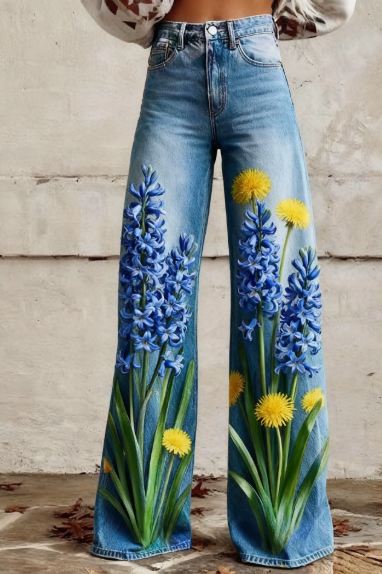 Kuschelwohl™ 3D-Print Freizeithose im Jeans-Look – Super Bequem & Hautfreundlich 👖 🎁 (Weihnachts-Sale)