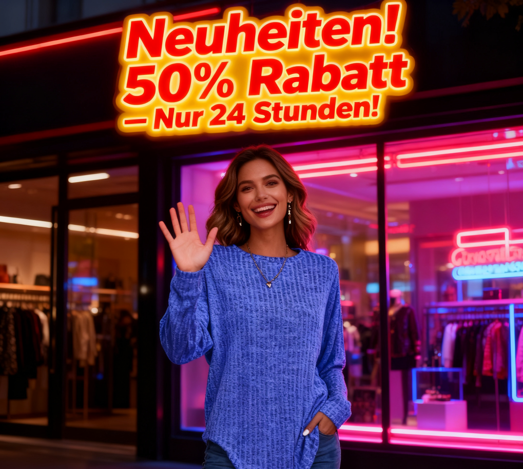 🌸2026 Frühverkauf 50 % Rabatt🔥Lässiges Langarm-Stricktop mit Rundhalsausschnitt