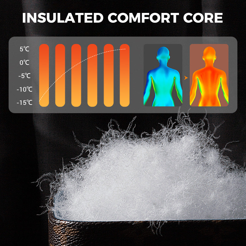 📢📢60 % DE RÉDUCTION !!⏰⏰Veste homme matelassée coupe-vent avec capuche 