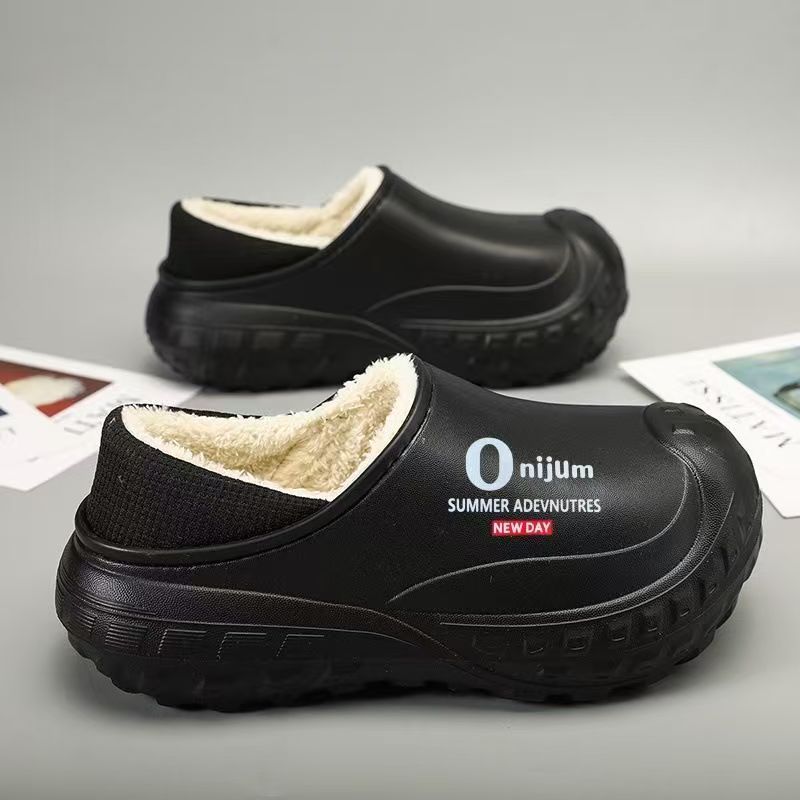 Kuschelwohl® Premium Herren-Winterpantoffeln – Wasserdicht, Tierfreundlich & Echte Wolle | 🎄 Großer Weihnachts-Sale