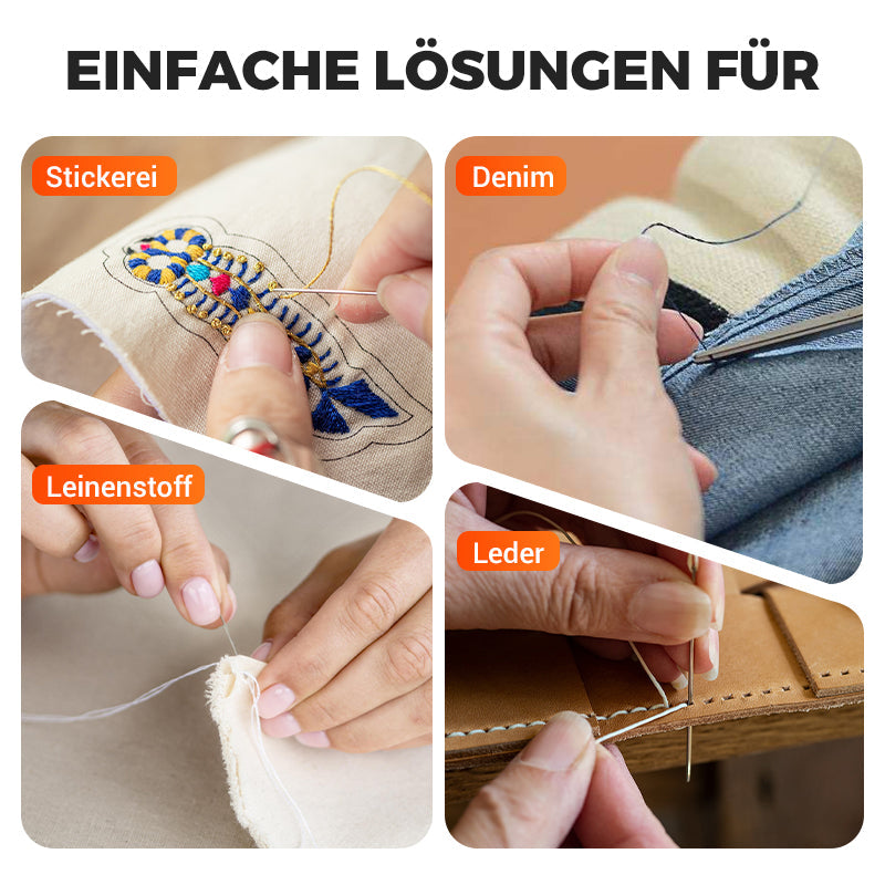 🧵✨37-teiliges Set: Große Augen-Nähnadeln