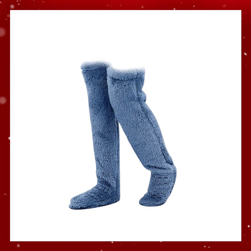 Velvety Fleece Kniehohe Socken – Weihnachts-Edition ❄️🎅 | Flash Sale & Black Friday Rabatt!