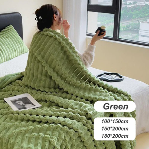 🌙 Ultraweiche Thermo-Flanell-Kuscheldecke – hautfreundlich, atmungsaktiv & extra warm ❄️🛏️