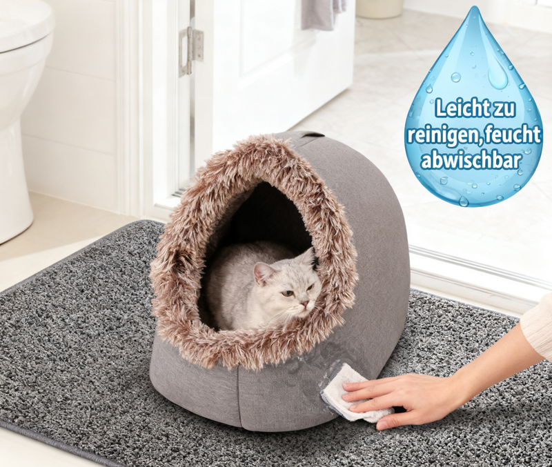 💥 Offre spéciale 🐾 Lit grotte chaud pour animaux de compagnie en hiver
